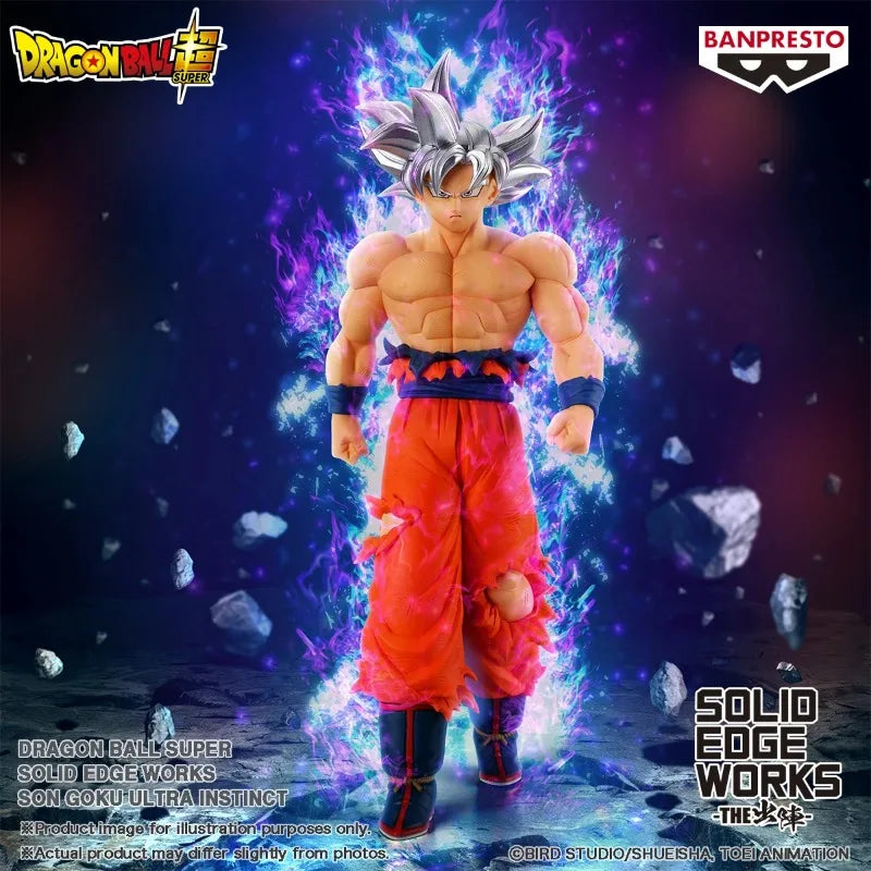 Bandai Original Banpresto Anime Dragon Ball Super Son Goku SOLID EDGE WORKS PVC Action Figure Collectible Model Toy Gifts