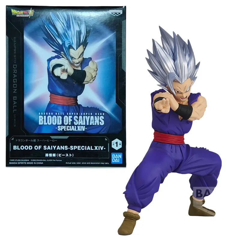 Bandai Genuine Banpresto Dragon Ball Super Anime Character BLOOD OF SAIYANS Son Gohan for Kids Gift Collection Action Toys Model
