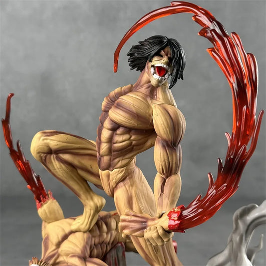 Figurine Eren VS Titan Mâchoire - 29cm