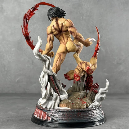 Figurine Eren VS Titan Mâchoire - 29cm