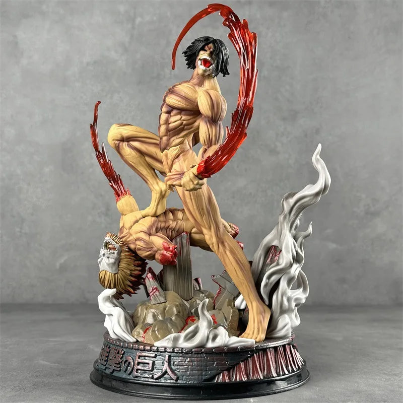 Figurine Eren VS Titan Mâchoire - 29cm