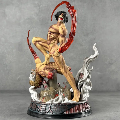 Figurine Eren VS Titan Mâchoire - 29cm