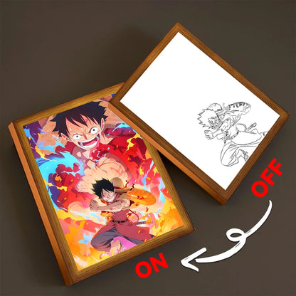 Tableau LED One piece 23x17cm