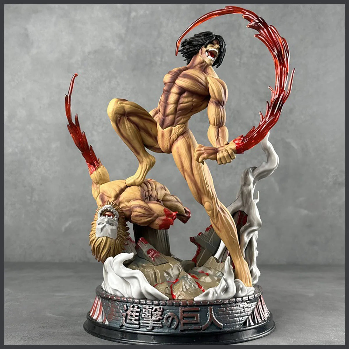 Figurine Eren VS Titan Mâchoire - 29cm