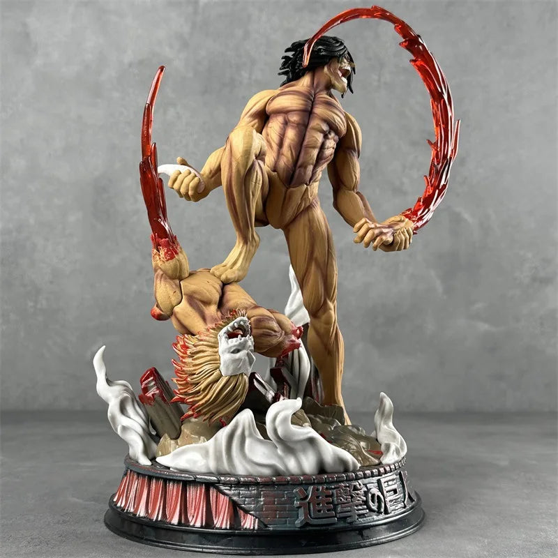 Figurine Eren VS Titan Mâchoire - 29cm
