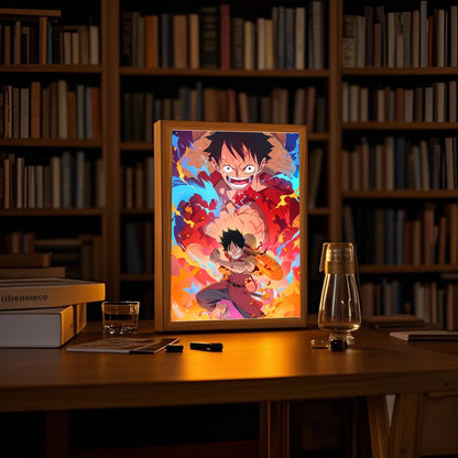 Tableau LED One piece 23x17cm
