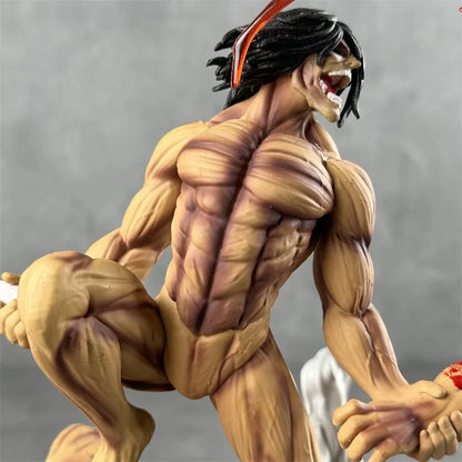 Figurine Eren VS Titan Mâchoire - 29cm