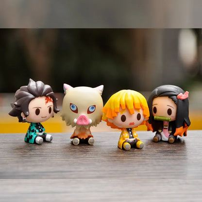 Lot de 4 mini figurines