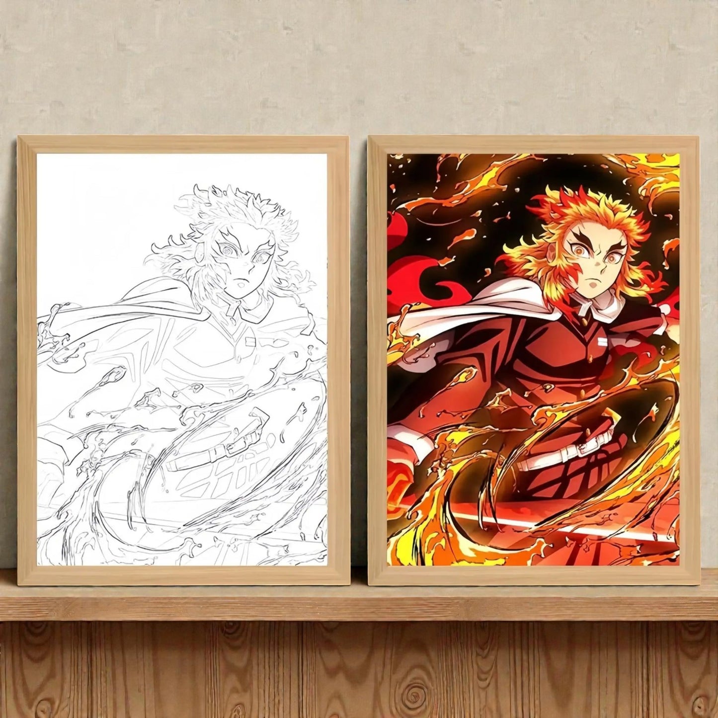 Tableau Led Demon Slayer 23X17cm