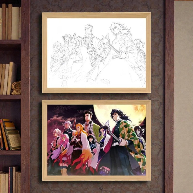 Tableau Led Demon Slayer 23X17cm