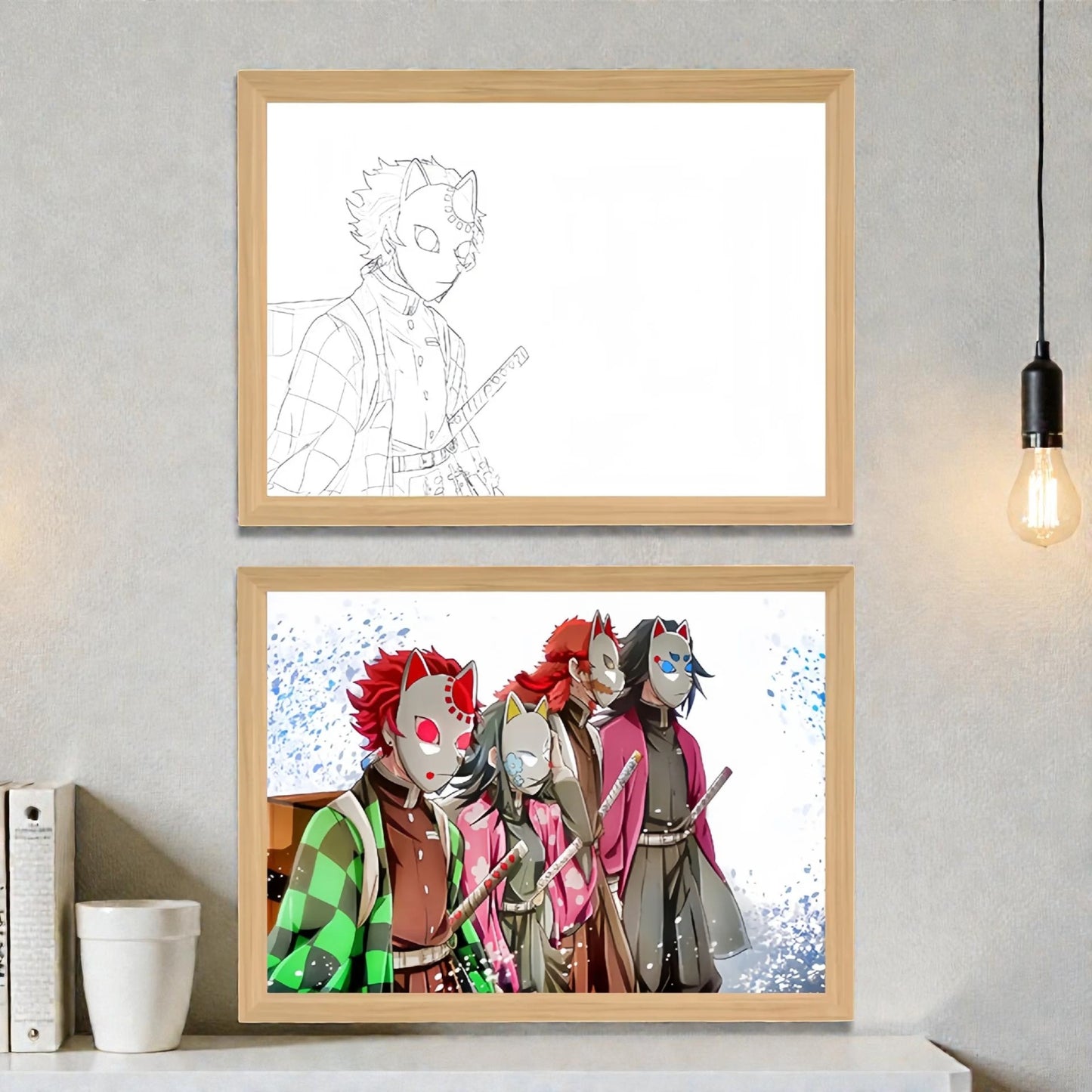 Tableau Led Demon Slayer 23X17cm